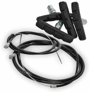 Onbicle Bicycle Brake Shoes 4pc with Brake Wire, Power Brake Pads Brake Rubber Set Bicycle Brake Disk
