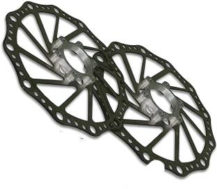 Onbicle Cycle Disc Brake Plates with ring for Bicycle High Strength plate brakes (2pc) Bicycle Brake Disk