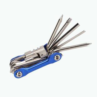 IndiaLot Cycle Tool Kit Multi Purpose 11 In 1 Allen Key Spoke Wrench 4345 Bicycle Brake Disk