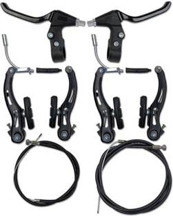Bazz Cycle power brake+Lever+Wire Set Bicycle Brake Disk