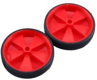 IndiaLot Kids Cycle Side Wheels Only Small Hole Type (Color May Vary) Set of 2 Bicycle Brake Disk