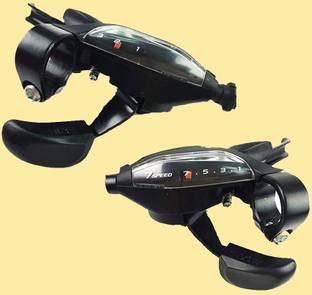 इंडियालोट Cycle Shifter 3x7 Speed Shifter Brake Lever Set 21 Speed 0006 बाइसाइकिल ब्रेक डिस्क