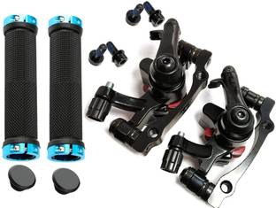 NSV Bicycle Front/Rear Mechanical CALLIPER for Cycle DISC Brake + Cycle Handel Grip Bicycle Brake Disk