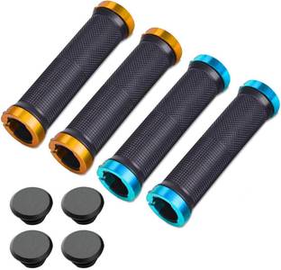 NSV Bicycle Handle Grip Anti-theft With Slip Non Combo Set of 2 Bicycle Handle Grip