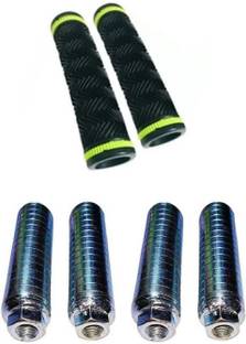 PESKY Bicycle foot Rest 2 Pair + Handle grip Bicycle Handle Grip