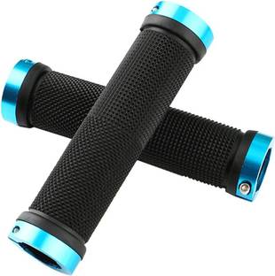 NSV Pair Cycling Lock-on Anti-Slip Bicycle Handlebar Handle Grip for MTB Blue Bicycle Handle Grip