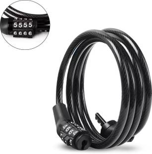 Robustt Bike Lock Cable with Complimentary Mounting Bracket, Cycle Lock (Pack of 1) Cycle Lock