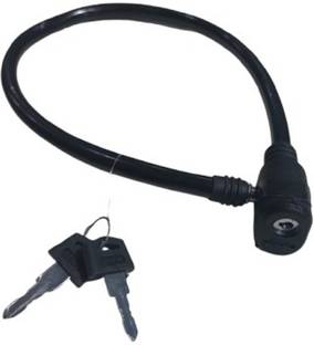 Gcw Cycle Cable Key Lock 100 Cm Length For Cycles, Bikes, Helmets | 2 Keys | 1 Lock Cycle Lock