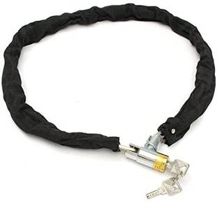 Nexshop Chain Lock Helmet Lock - Bike 2 Keys Anti-Theft Bike Scooty Lock Device Cycle - Cycle Lock