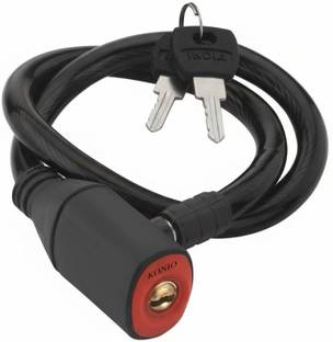 KONIO Steel Cable Lock For Cycle/Motorbike/Helmet Cycle Lock