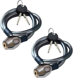Dorami Multipurpose 50 CM Cable Locks | Cycle Bicycle Lock | Helmet (Pack of 2) Cycle Lock