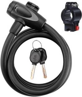 Hitman Bicycle/Bike Portable Helmet Combination Lock Strong Cable with Number Password Cycle Lock