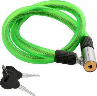 KONIO Bike Locks | Cable Lock | Cycle Locks | Helmets or Scooters (Pack of 1)(Green) Cycle Lock