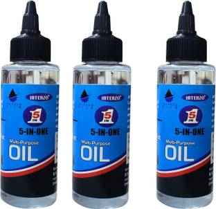 INTENZO OILS 5IN1 Oil Lubricant for Cycle Chain, Treadmill Belt, Sewing Machine pack of 3 Bicycle Lubricant