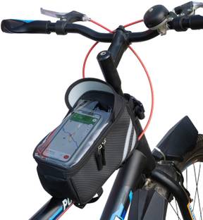 Yumin Bicycle Front Frame Mobile Phone Holder Bag Pouch for Cycling Reflective Bicycle Phone Holder