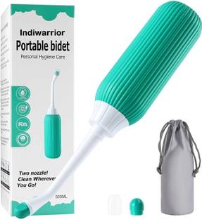 INDIWARRIOR 500ML Plastic Retractable Handheld Water Spray Portable Bidet with Travel Bag Bidet Nozzle