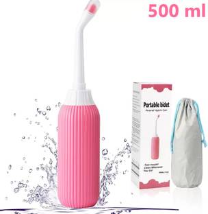 URBANMAC 500ml Portable Retractable Travel Bidet with Bag/2 Nozzles Manual Bidets