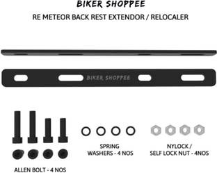 BIKER SHOPPEE Adjustable Passenger Backrest