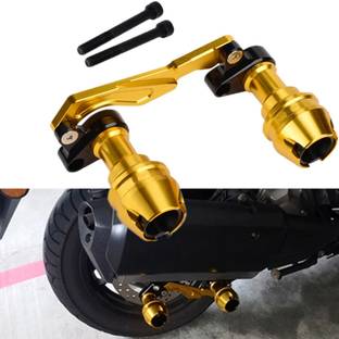 Vagary Golden Fork Slider Protector Rear Fork Wheel Slider for Yamaha Aerox 155 Bike Crash Guard