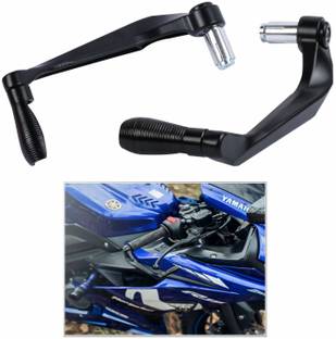 ASRYD Motorcycle Handlebar Hand Protector Black Metal Body Handlebar Hand Guard