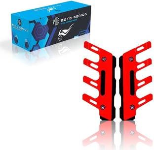 Moto Genius ABS Shocker Protector | Front Fork Fender Protector | Anti-Fall Guard (Red) Bike Crash Guard
