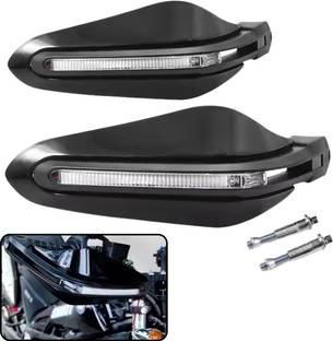 AutoPowerz Universal bike Handguard With Led Light Handlebar Hand Guard