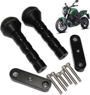 OBEROI'S TRADERS Dominar 250 / 400 Black CNC Frame Sliders Bike Crash Guard / Leg Protector
