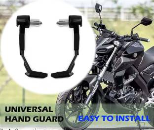 AXWee Motorcycle Handlebar Hand Protector Carbon Metal Body Heavy -Black Handlebar Hand Guard