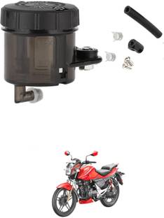 LOVMOTO Universal Motorcycle Brake Fluid Reservoir Bottle Rear Brake Clutch Tank SG126 Handle Bar Grip For Bajaj Pulsar 150 DTS-i