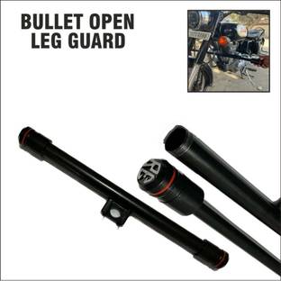 SHOWRIDE Bullet Leg Guard Single Rod with Open Leg Guard Classic Bike Crash Guard बाइक क्रैश गार्ड