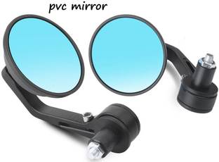 GONAMA Universal Motorcycle Handlebar Mirrors Round 7/8 Bar End Rearview Side Mirrors Handlebar Hand Guard