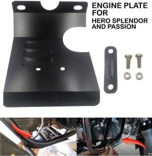 AXWee ENGINE PLATE SAFETY PLATE FOR HERO SPLENDOR BIKES Bike Engine Guard