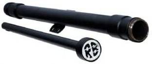 MOTO XSPEED Bullet Leg Guard Single Rod with Heavy Open Baseball Bat for Classic Reborn 350 Bike Crash Guard