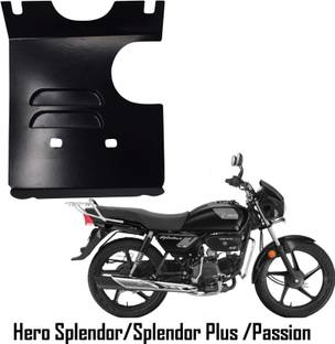 DAZZRIDE ENGINE PLATE SAFETY PLATE FOR HERO BIKES SPLENDOR+ XTEC BLACK Bike Engine Guard