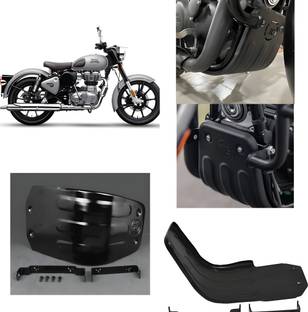 ZAMPONICS r.oyal enfi.eld classic 350 reborn sump guard Bike Engine Guard