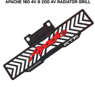 BIKER SHOPPEE APACHE 160 4V And APACHE 200 4V RADIATOR GRILL Bike Radiator Guard