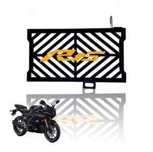 Moto Genius Durable Metal Radiator Guard for R15 V4 Essential Motorcycle Protection (Yellow) Bike Radiator Guard