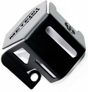 OBEROI'S TRADERS Stainless Steel Rear Brake Oil Container Guard Compatible For Royal Enfield Meteor 350 ( MATT BLACK ) Bike Crash Guard