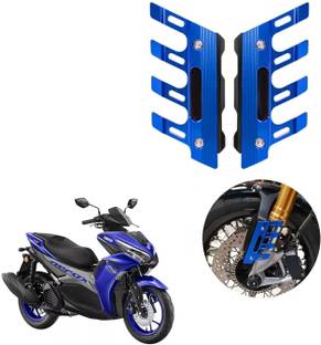 acube mart Aerox 155 CNC Shocker Protector Front Fender Slider Guard blue Bike Crash Guard
