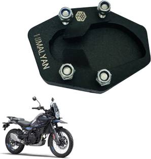 Vagary Black CNC Side Stand Extender Foot Kickstand for Royal Enfiled Himalayan 450 Bike Crash Guard