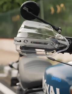 ASRYD Motorcycle CNC Heavy Quality Unbreakble-Flexible Hand Guard handprotector Clear Handlebar Hand Guard