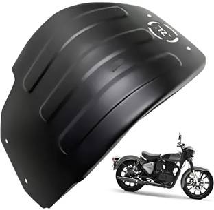 RS ACESSORIES HUB Bike Engine Guard Black R Logo Compatible with RE Classic 350 Reborn/Meteor Bike Engine Guard
