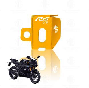 Moto Genius Rear Brake Oil Container Guard for R15 V4 | Durable & Stylish Protection (Gold) Bike Crash Guard