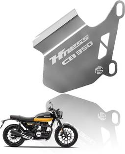 Moto Genius Front Disc Brake Caliper Guard for Honda Hness CB 350 | Durable Stainless Steel Bike Crash Guard