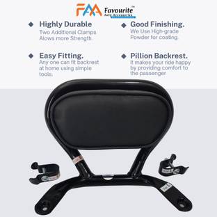 FAVOURITE AUTO ACCESSORIES Comfortable Backrest Suitable for Ola S1 and Ola S1 Pro Electric Scooter. Bike Crash Guard