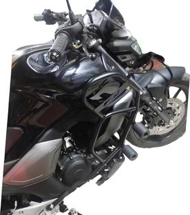 RS ACESSORIES HUB Heavy Quality Metal Crash Guard with Slider Compatible for FZV3.V4.S