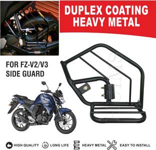 Allowing PREMIUM HEAVY METAL SIDE GUARD FOR YAMAHA FZ V2/V3 Bike Crash Guard