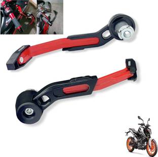 Generox CNC Aluminium Lever Guard Red For 200 Duke Bike Crash Guard