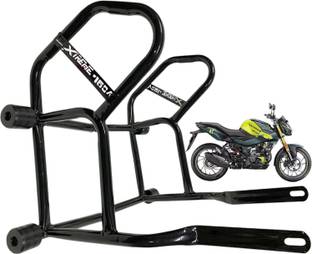 Dhe Best Motorcycle H5 Leg Guard Crash Bar With Frame Slider for Hero Xtreme 160R 4V Bike Crash Guard