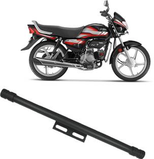 ZRIDE Moterbike Heavy Single Rod Leg Guard for Hero HF Deluxe Red All Model Bike Crash Guard